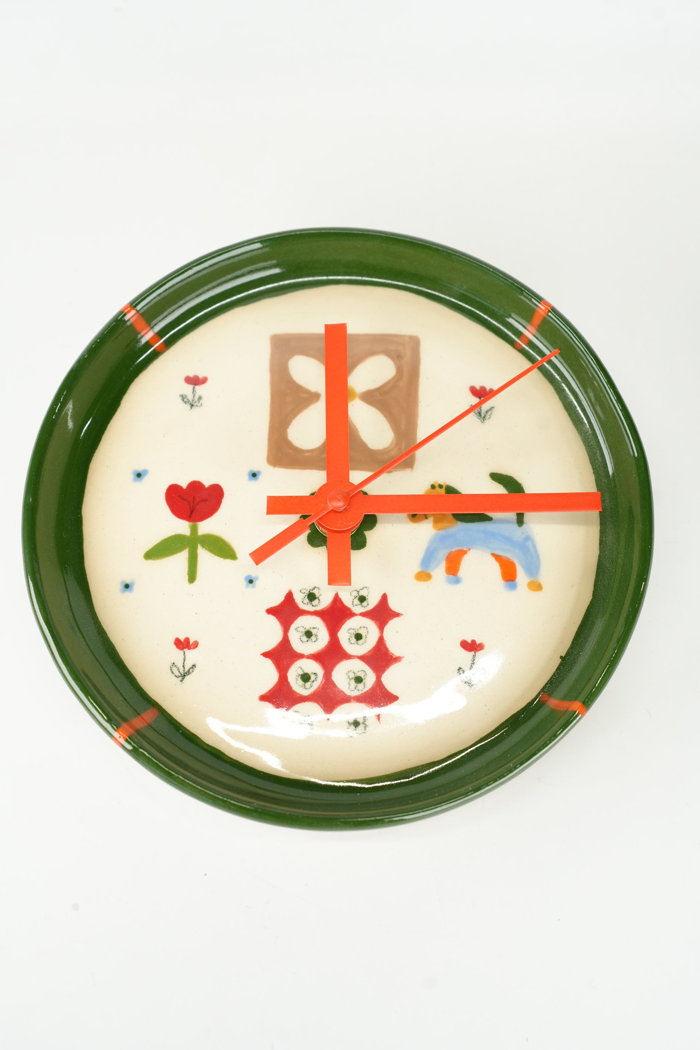 Horse and Flowers Patchwork Clock (Small) – Toni Darling Frank
