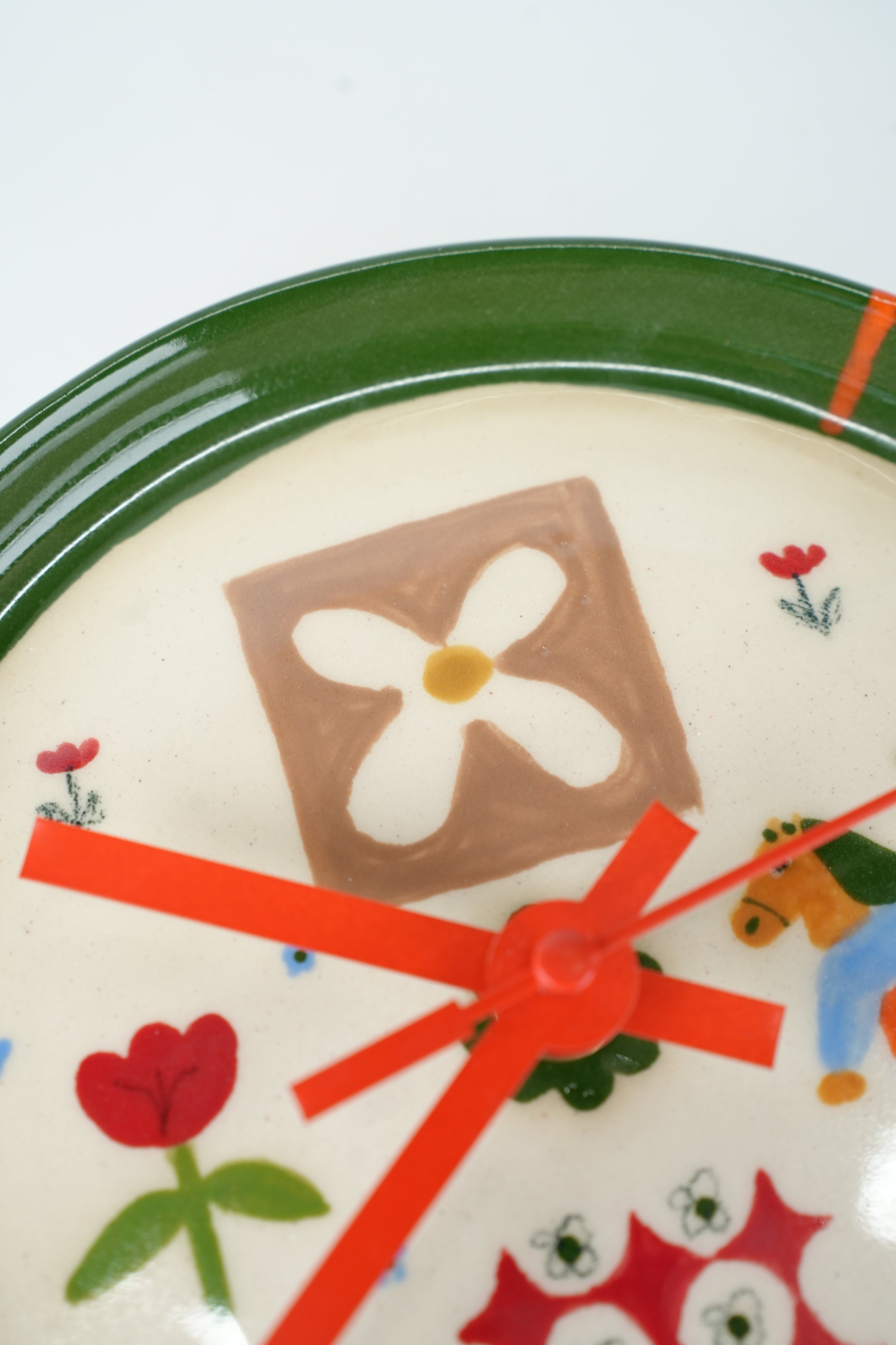 Horse and Flowers Patchwork Clock (Small) – Toni Darling Frank