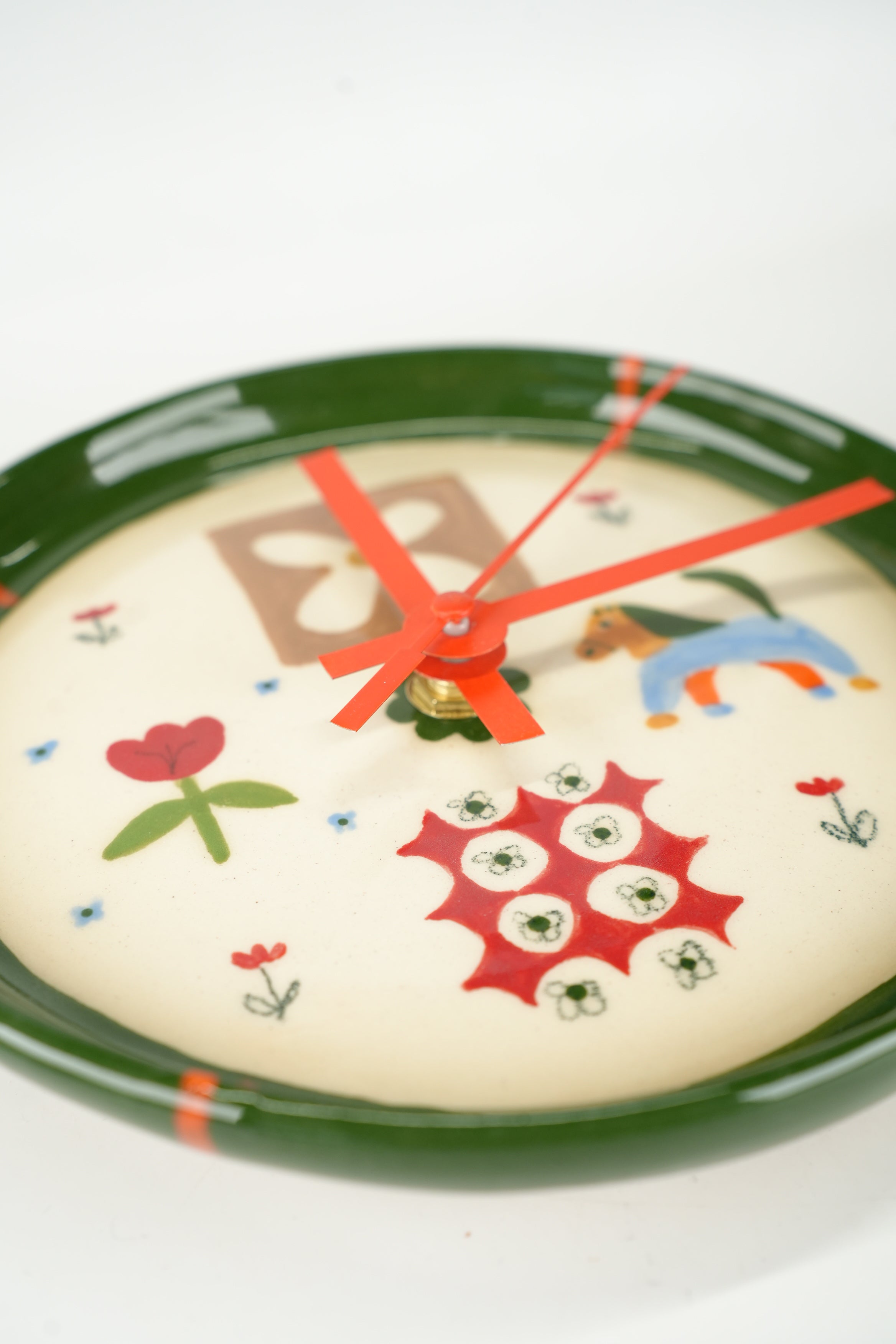 Horse and Flowers Patchwork Clock (Small) – Toni Darling Frank
