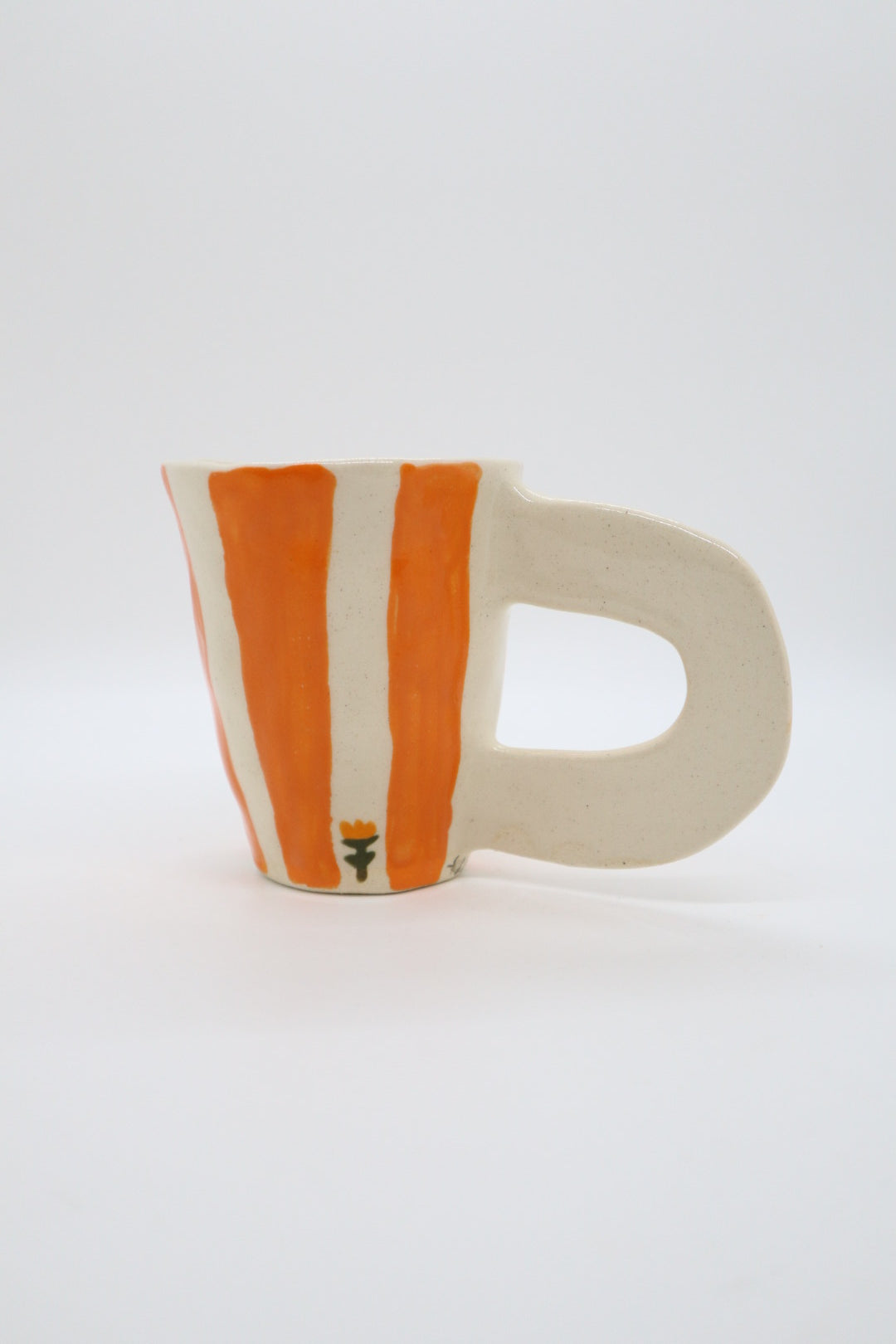 Flat Orange Stripes Mini Mug