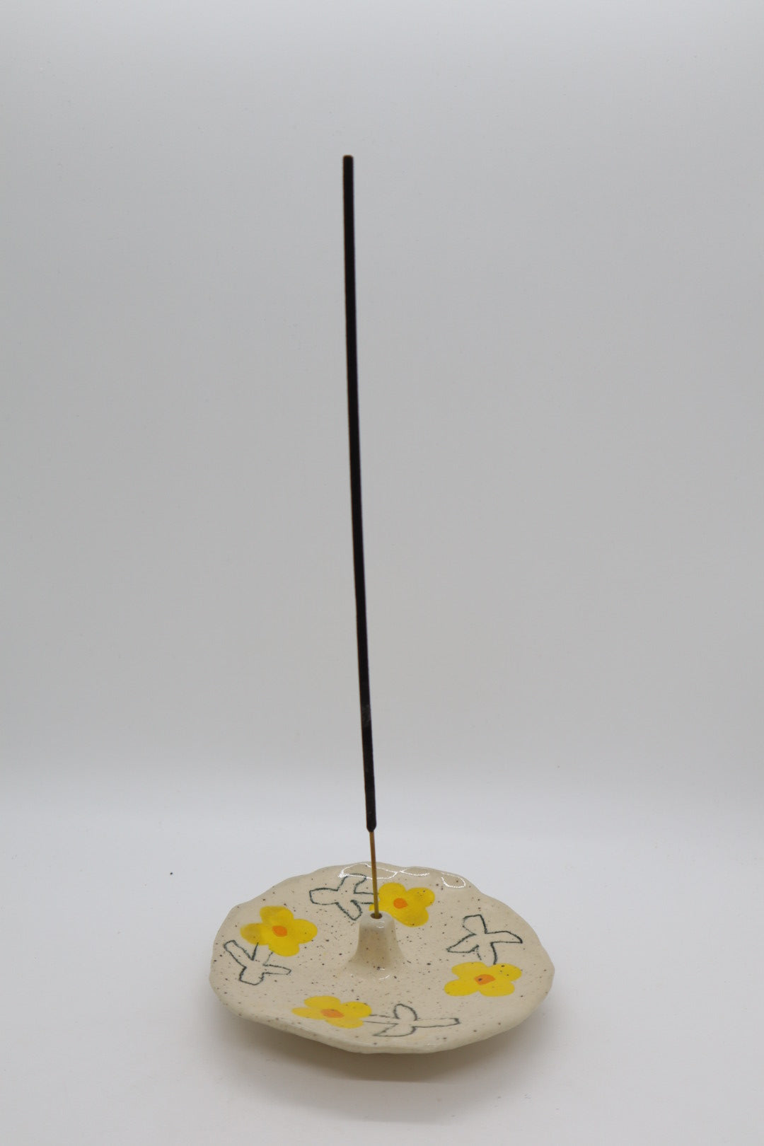 4 Yellow Flowers Incense Holder