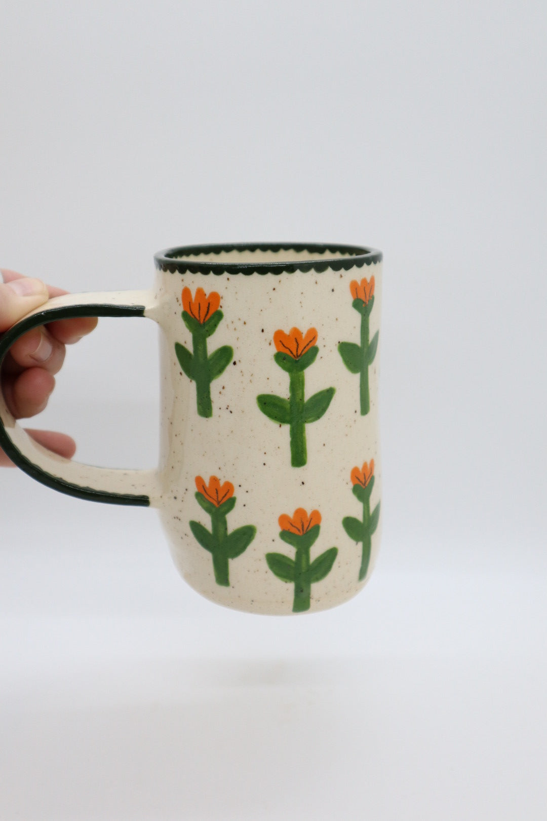 Mini Tulips Slab Mug