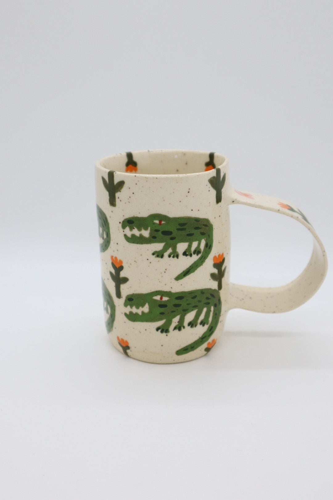 Green Gators Slab Mug