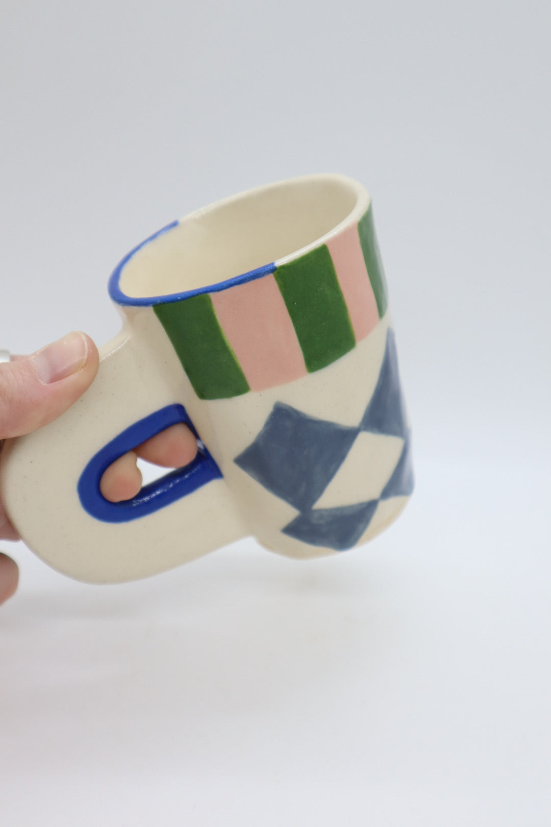 Blue Pink & Green Mini Mug