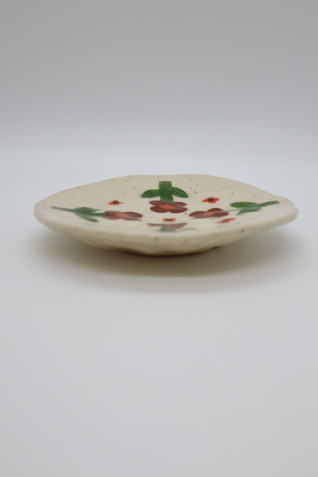 Red Flowers Mini Plate